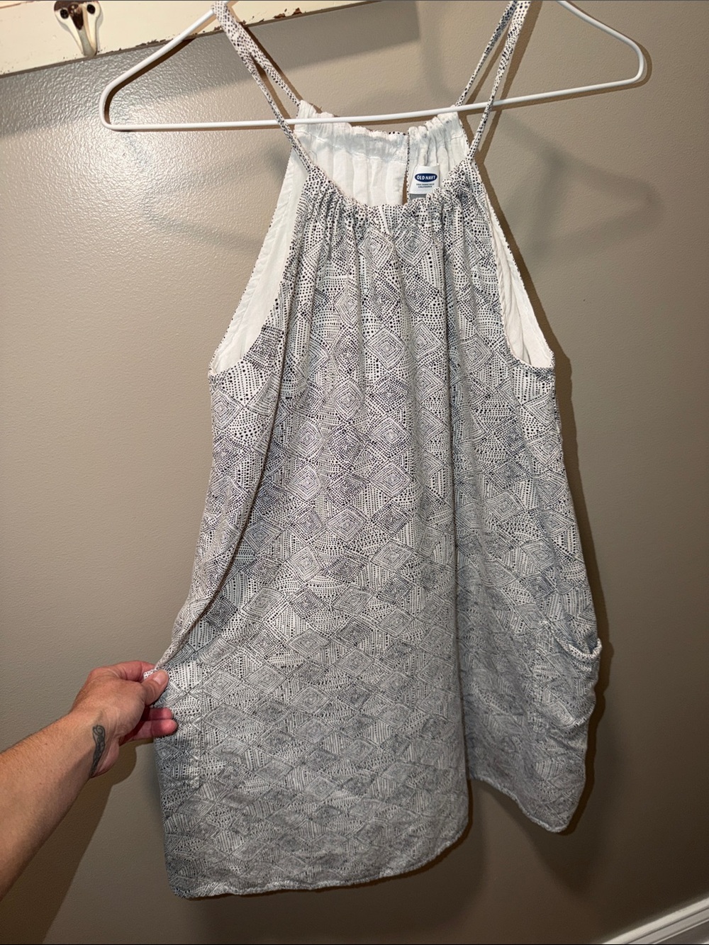 Old Navy Sleeveless Printed Swing Dress Size Small Above Knee